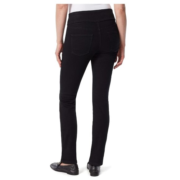 PRE OWNED Gloria Vanderbilt Women Pull On Hi Rise Comfort Black Sz 10 $60 8D175 - Picture 2 of 3